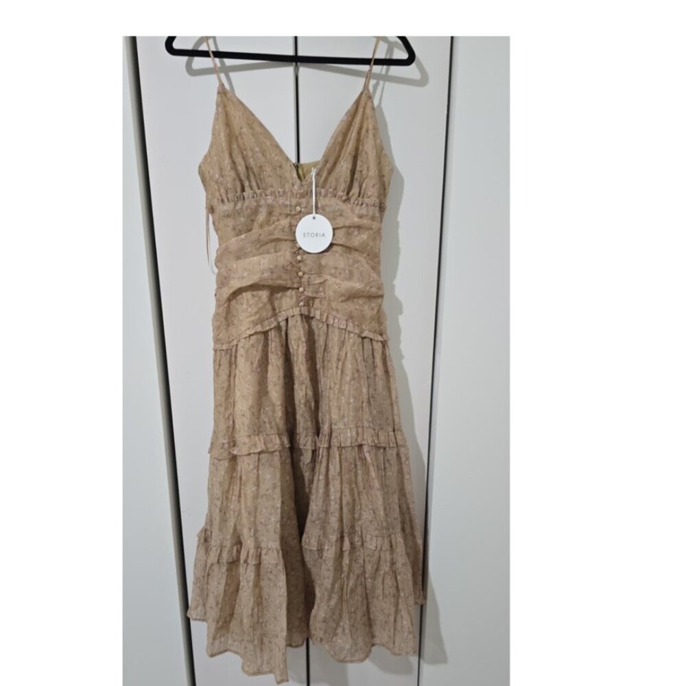 ✨  Storia‎ Floral Tiered Maxi Dress | Tencel Blend | New ✨ - Picture 3 of 4